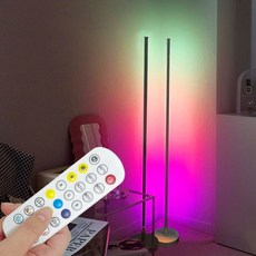 레나에너지 RGB 플로어 뮤직 반응 장스탠드, 화이트