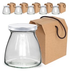 mir 玻璃瓶 Vibe Jar 白色鐵蓋 + 禮物盒, 6套, 400ml