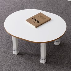 예다움 LPM 라운드 높이조절 접이식 밥상, 화이트버치