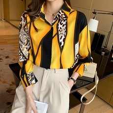 LUNA GIRL Becky豹紋襯衫