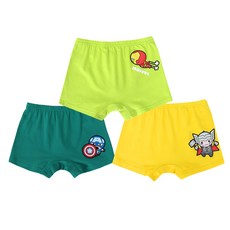 漫威男童四角褲3件組