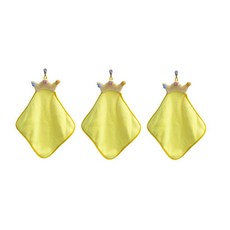 可愛皇冠多功能擦手巾, 黃色的, 3個