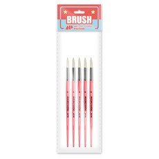 AwesomePainting ROUND 油畫圓形筆 豬毛, 6號, 5個