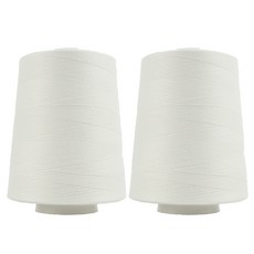 Jstrading 大容量拷克線 40支 2合 8000m, 象牙白, 2個