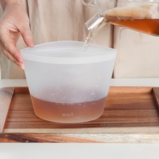 마시 실리콘 지퍼백 1500ml, 2개, 단품