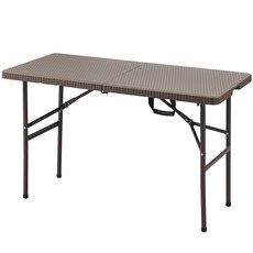 캠선생 아웃탑 폴딩 프리미엄 브로몰딩 테이블, 브라운