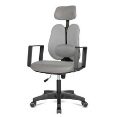 체어포커스 터디 고급 요추헤더형 4각팔 블랙바디 메쉬의자 TD28, 올그레이