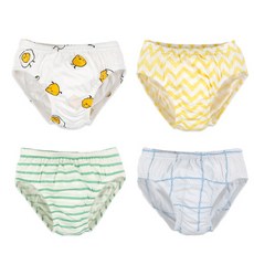 Maykids 微笑系列童款印花三角內褲 4件組