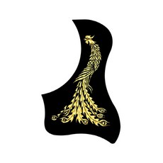 Oready吉他撥片護板 金色鳳凰, 1個