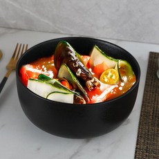 O&Living Zen Style 霧面陶瓷拉麵碗, 黑色, 1個