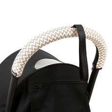 Manito 嬰幼兒用 CleanGrip Stokke YOYO 專用嬰兒車手把套, 鋸齒紋米色, 1個