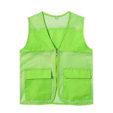 美容經理夏季網眼登山野外工作背心06綠色, 1個