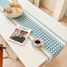 DSO 棉麻風格桌旗, 混色, 4人座(35 x 180 cm), 1個