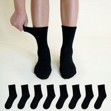 Mysock 男士無壓迫中筒舒適襪 8雙