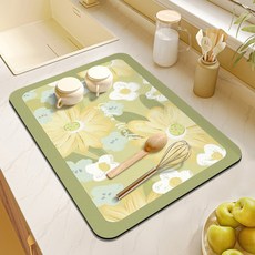 The In Home 花朵圖案碗盤瀝水墊 1層, A 款 1