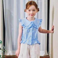 minidou 女童風車無袖上衣