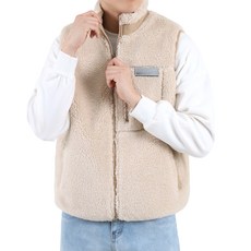 男款 Odeurampeu 羊羔毛雙面高領拉鍊背心 YX806
