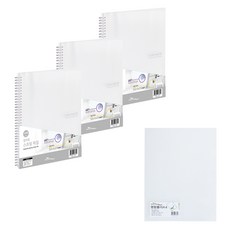 에코청운 칼라칩 스프링 파일 A4 50매 x 3p + PP 명함 L 홀더 A4 10p 세트, 1세트, 투명(파일, 홀더)