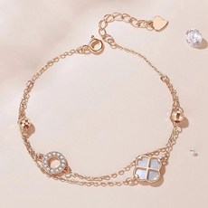 비아워게스트 여성용 클로버 행운 팔찌