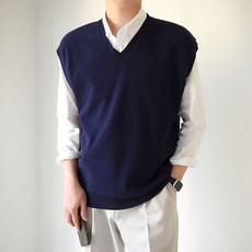 PLAYS 男士協調 V 領針織背心 Best