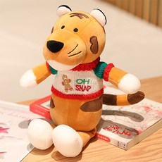 迎接新年喜歡穿衣服的時尚明星老虎靠枕, 07型