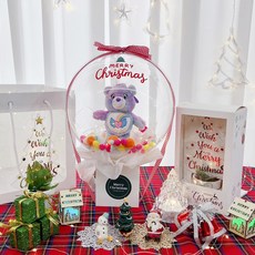 LOVELY FARM 聖誕快樂 角色娃娃氣球 + 壓克力樹 + 購物袋組合 Care Bears, Dream Bright Bear