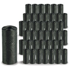 汪喵 狗狗拾便袋 補充包, 黑色, 42捲, 20枚