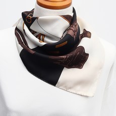 딥톡 패턴 프린팅 미니 스카프 DT0570
