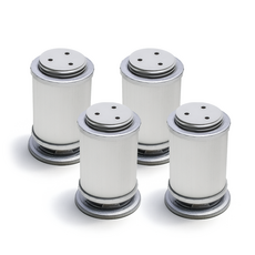 Sonjabisesang 鋁製皺褶腳墊B 80mm 椅子配件, 銀色