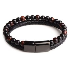 Buddhabest 天然寶石皮革疊戴手鍊