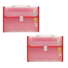 Zeno Win樂譜文件保管文件夾 手風琴口袋, 2個, 紅色