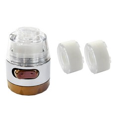 伸縮軟管水龍頭過濾頭 + 補充濾心2入組, 1套