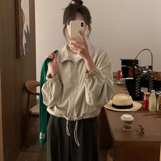 어썸풀 여성용 하뉴 스트링 집업 점퍼 A24FJP071105