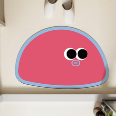 모픽 다양한 색상 블루 규조토 발매트, 듀오 핑크