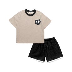 URAVI 孩童印花短袖上衣褲子組