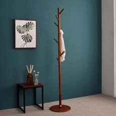 YEDAUM 原木立式掛衣架, 棕色