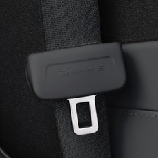 오토크루 자동차 안전벨트 실리콘 커버, 4개, 블랙