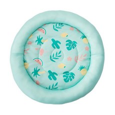 Yogiso寵物圓形網眼涼感墊, 薄荷, 1個