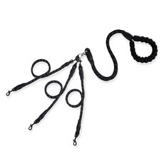 DOGWAG 狗狗多功能三合一繩索牽繩, 黑色, 1個