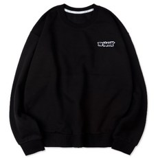 VENHIT Logo刺繡寬鬆刷絨長袖上衣