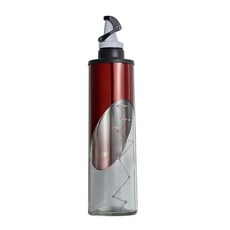 家用容量顯示現代油瓶 酒紅色 D_RD_33, 650毫升, 1個