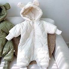 베이비 핫 누빔 우주복