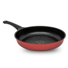 Kitchen-Art IH爐適用RAFFINE平底鍋 霧面紅, 1個, 28cm