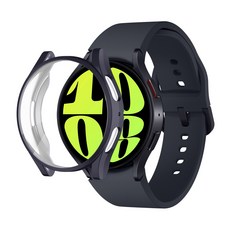 SPACE SHIELD Galaxy Watch 6 兼容全包覆保護殼 44mm, 深灰色