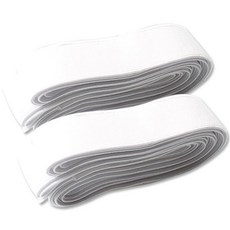 Button King 東大門鈕扣王 高彈力雙層編織鬆緊帶 10毫米, 2件, 白色