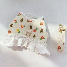 Coco studio COCO 花朵熊胸背帶, 象牙白, 1個