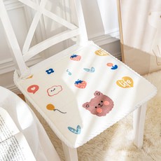 可愛卡通印花柔軟椅墊