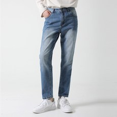 PLAYS 男士無彈力水洗直筒牛仔褲