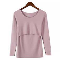 拉絨基本款圓領孕婦上衣