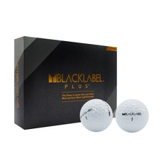 BLACKLABEL PU經典高爾夫球 12入, 白色, 1組
